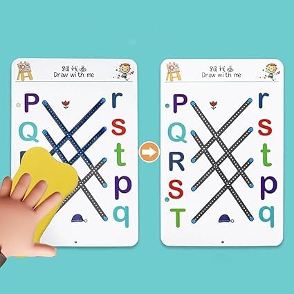 Reusable Pen Control Training Workbook Set for Kids