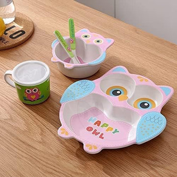 Adorable Owl Kids Meal Set
