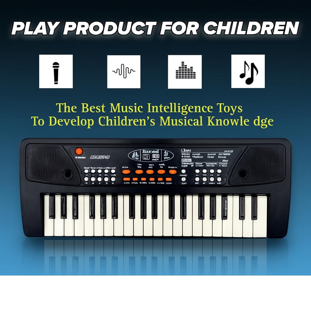 Kids Musical Keyboard Piano with Mic