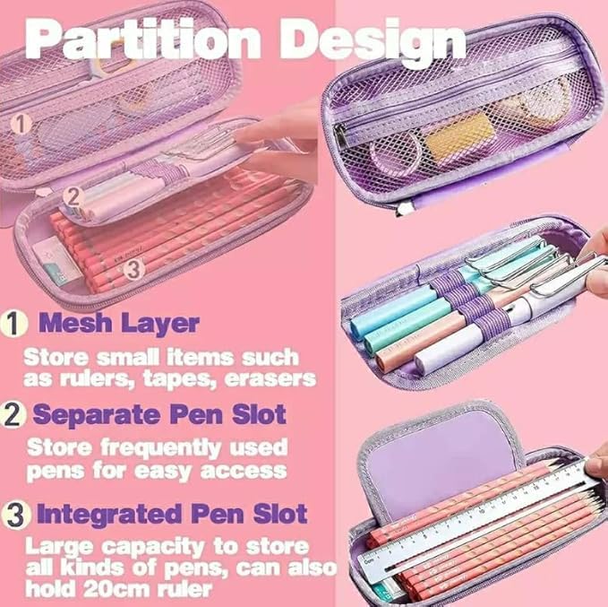 Magical Pink Unicorn 3D Stereo Pen Case