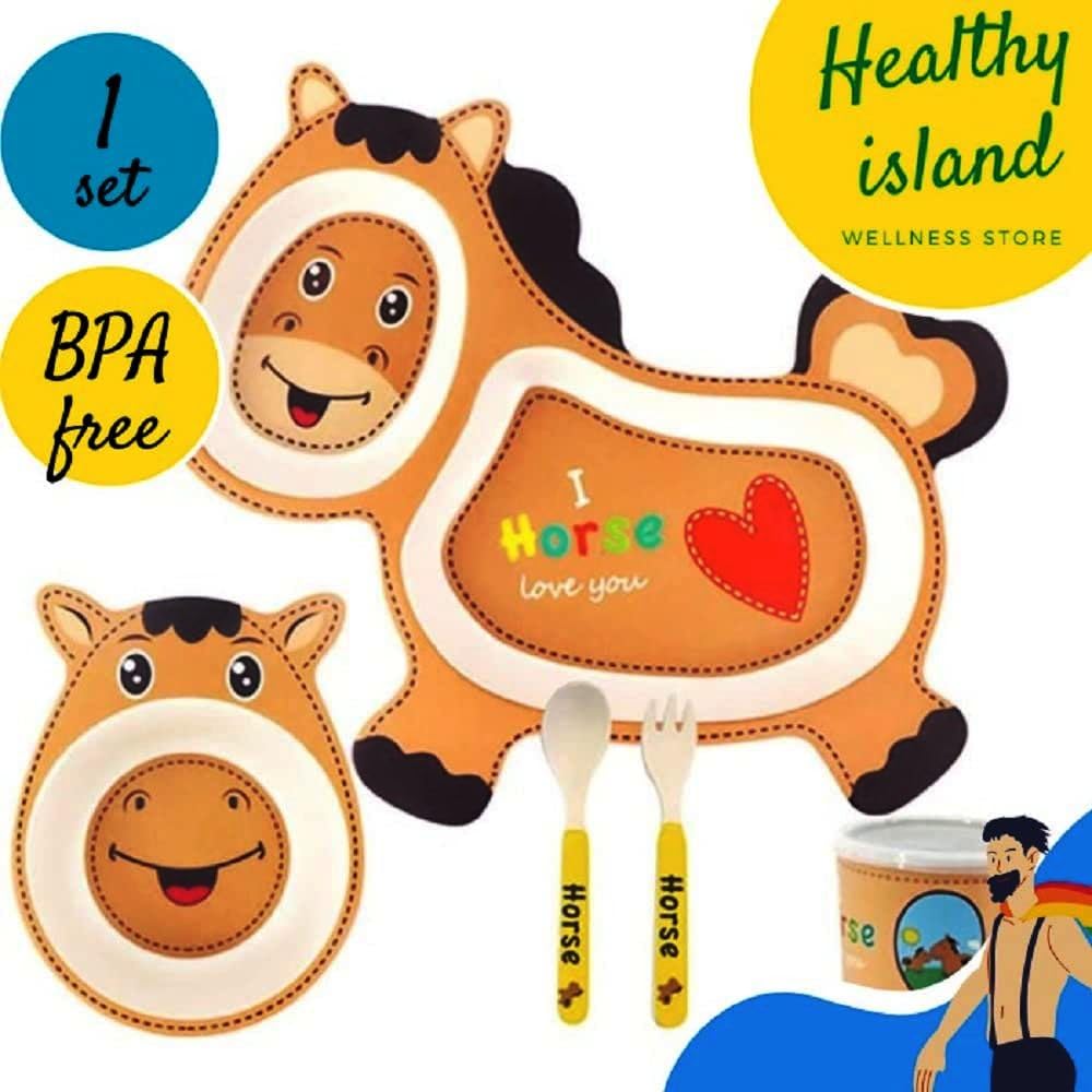 Adorable Horse Kids Meal Set