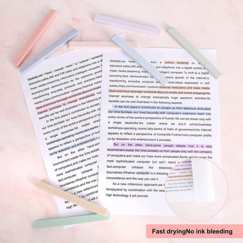 Tipped Pastel Highlighter Marker Set