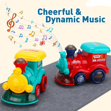Cheerful Musical Light-Up Train Set