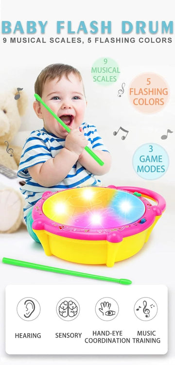 Light-Up Musical Drum for Kids