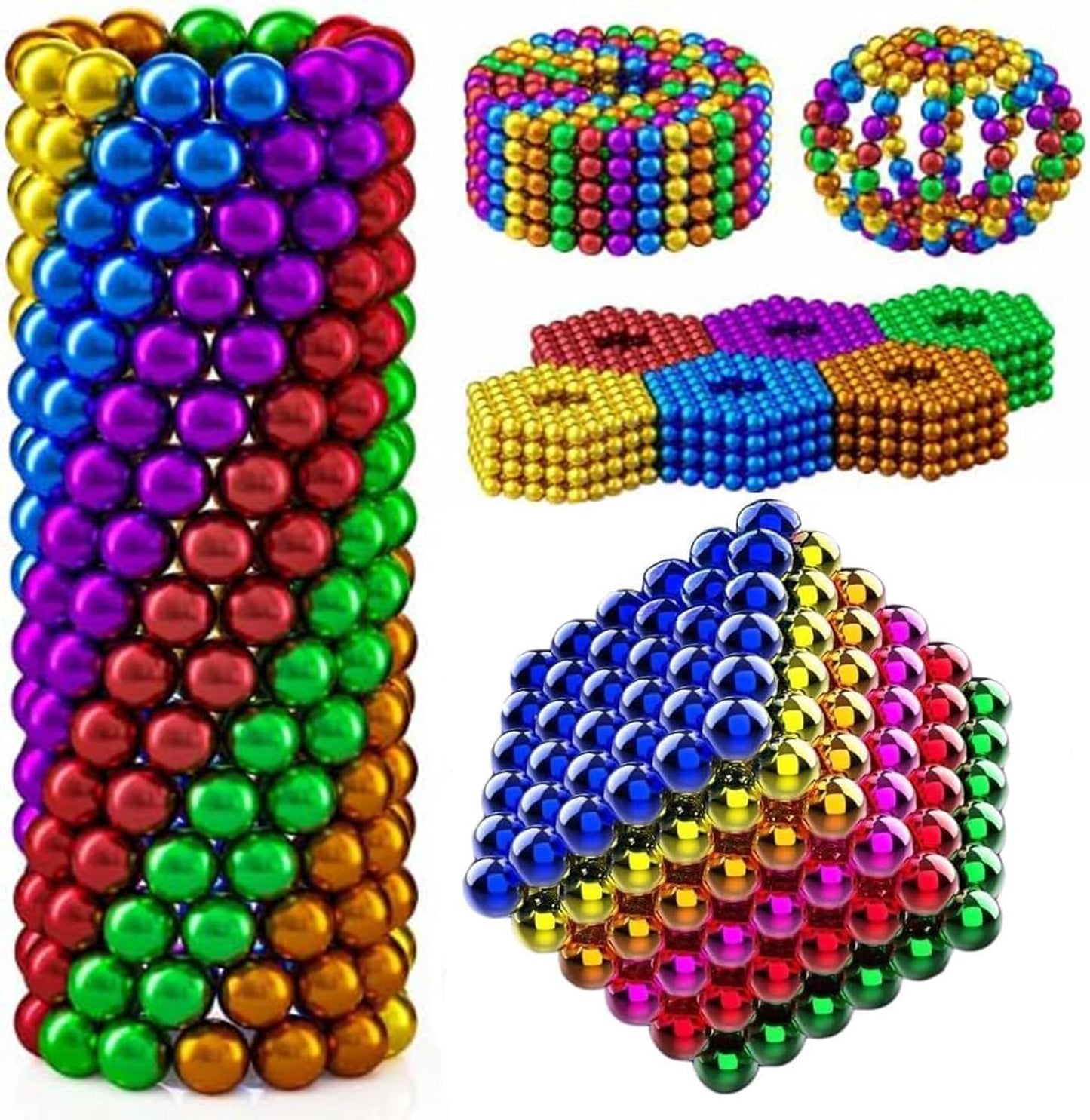 Rainbow Magnetic Balls Fidget Toy