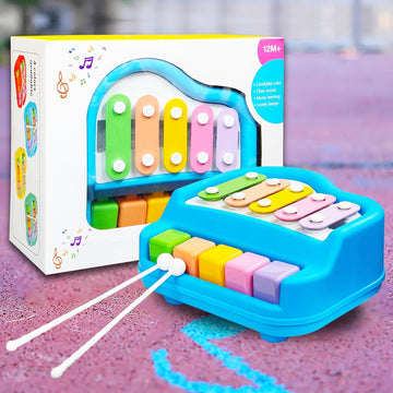 Dual-Mode Musical Piano & Xylophone Toy