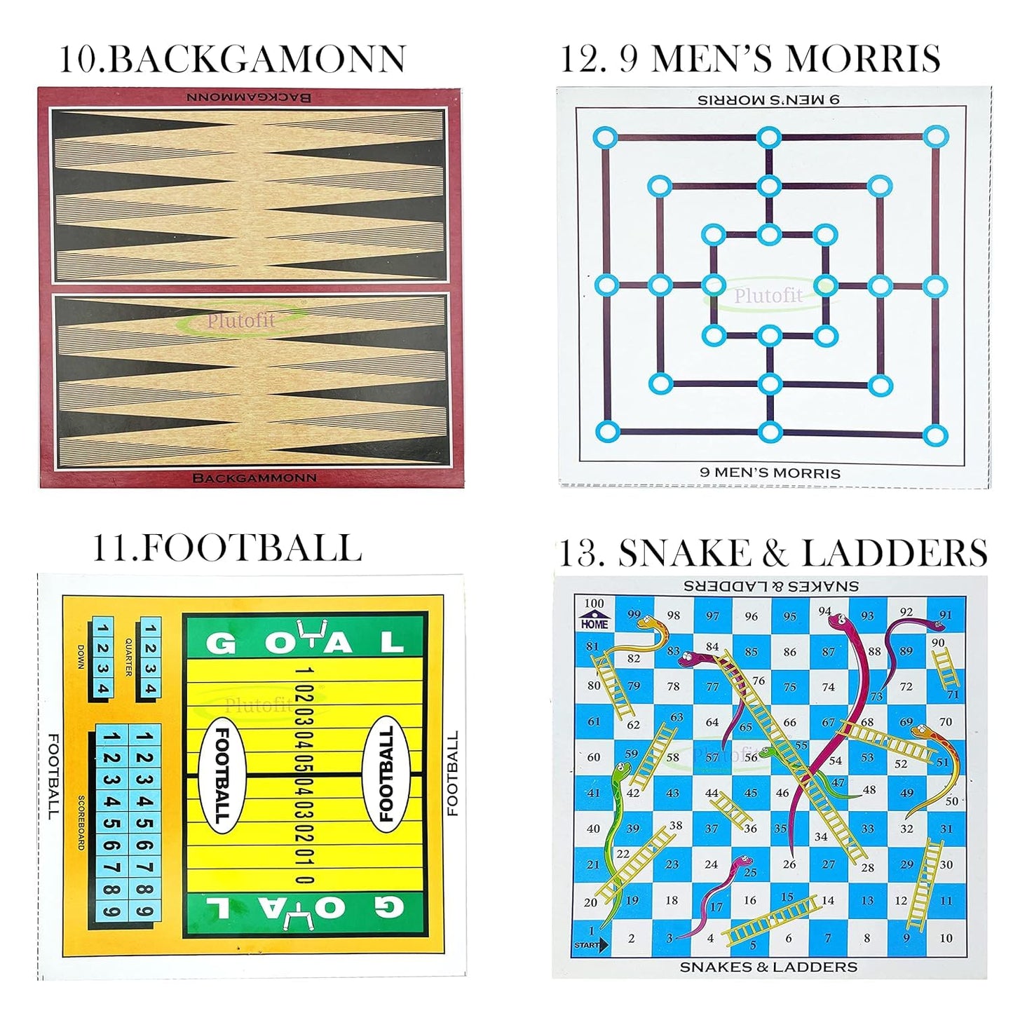 Ultimate 13-in-1 Family Game Set – Classic Board Games Collection