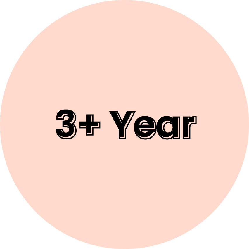 3+ year