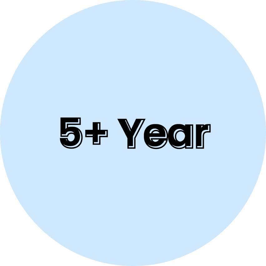5+ year