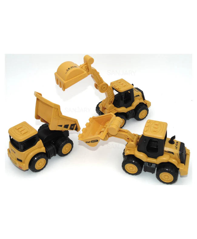 3-Pack Mini Construction Vehicle Set