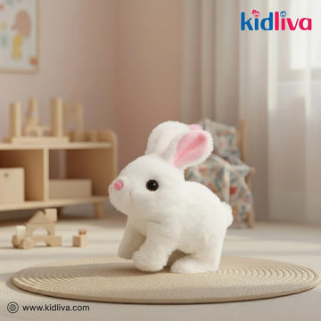Bunny Toy with Sounds Jumping Rabbit Wiggling Ears Twitching Mouth and Nose