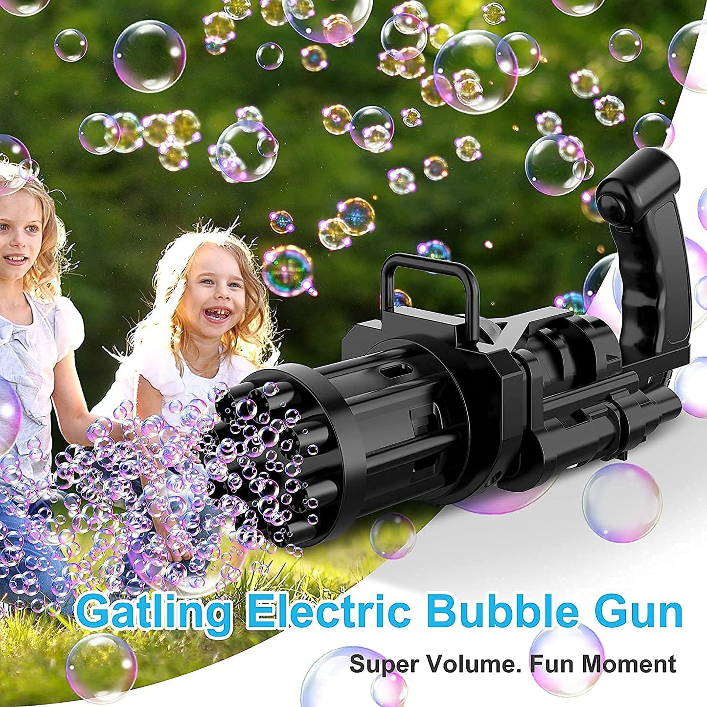 Gatling Bubble Gun Toy for Kids