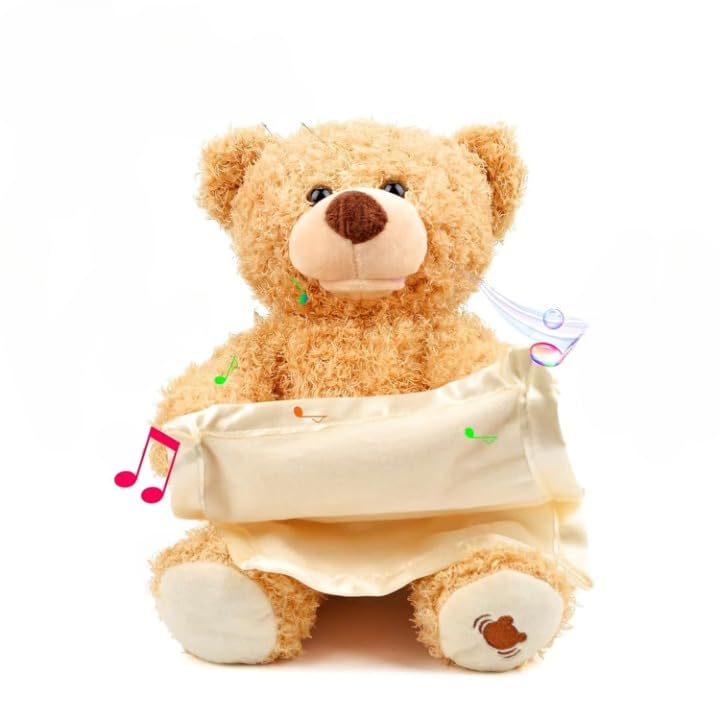 Peek-a-Boo Plush Talking & Singing Teddy Bear Toy