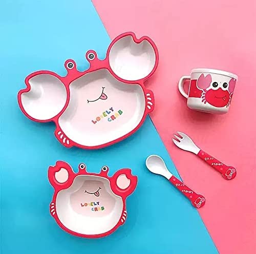 Adorable Red Crab Kids Meal Set