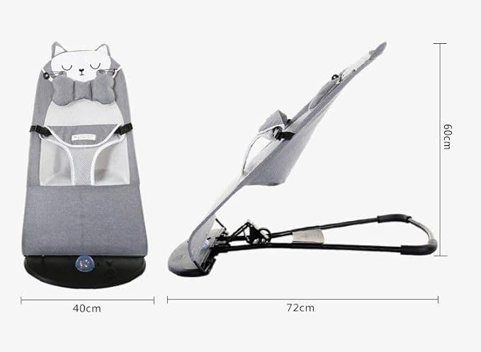 Comfort Baby Bouncer Rocker Seat with Head Support