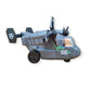 2-in-1 Transforming Military VTOL Vehicle – Gray Tilt-Rotor Airplane & Ground Vehicle