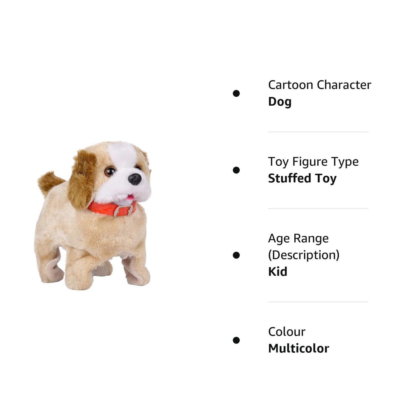 Walking & Barking Dog Soft Toy for Kids