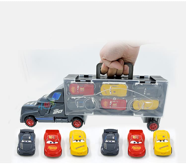 Truck Hauler + 6 Mini Car Set
