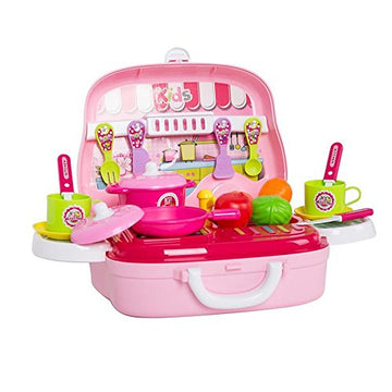 Portable 2-in-1 Kids Kitchen Suitcase