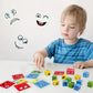 Wooden Expression Matching Cube Set