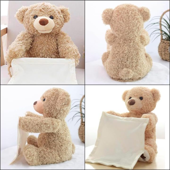 Peek-a-Boo Plush Talking & Singing Teddy Bear Toy