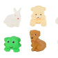 Set of 12 Animal Squeeze Bath Toys