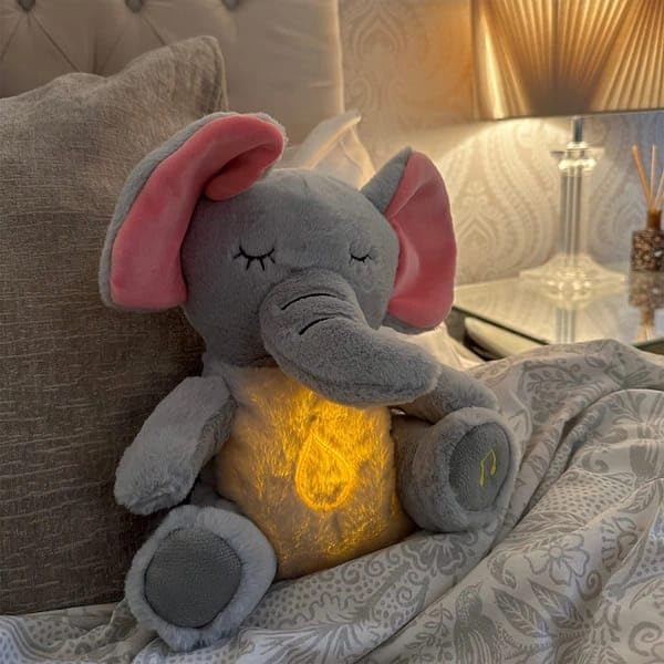 Baby Sleep Aid Breathing Elephant Plush Toy
