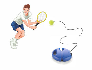 Solo Tennis Trainer Rebounder Set