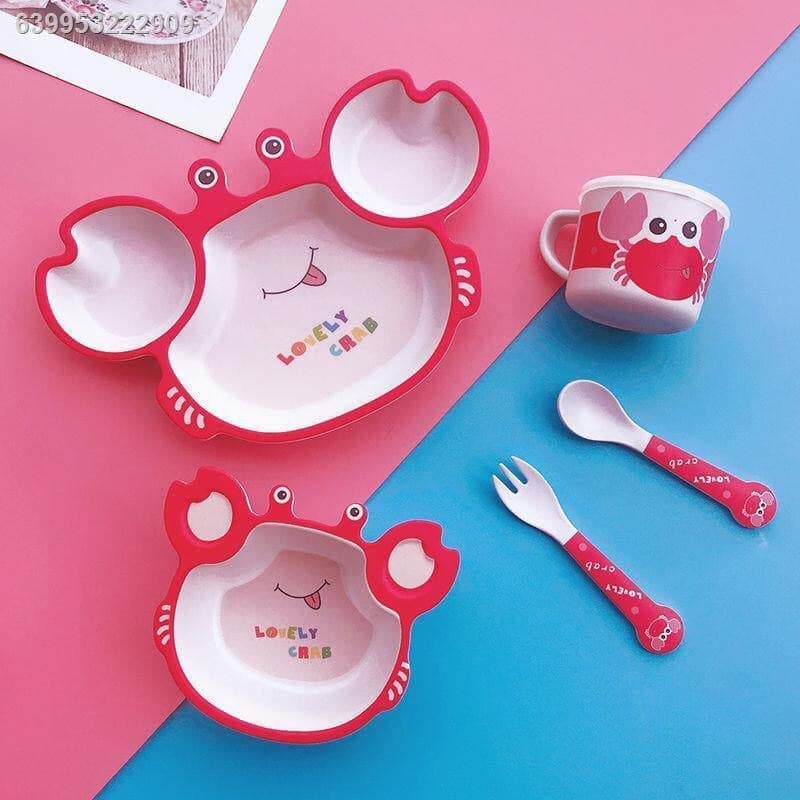 Adorable Red Crab Kids Meal Set