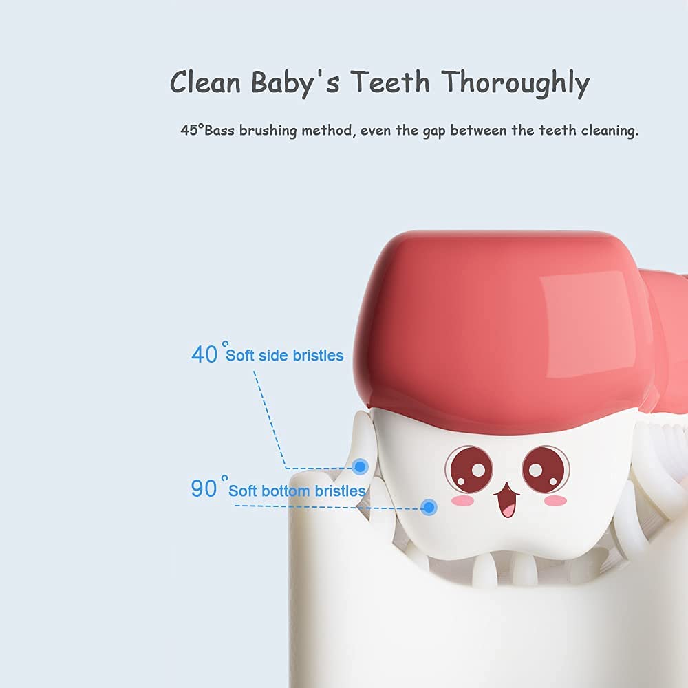 Soft Silicone Automatic Toothbrush for Toddlers & Children
