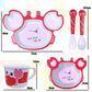 Adorable Red Crab Kids Meal Set