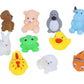Set of 12 Animal Squeeze Bath Toys