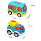 Set of 5 Cute Cartoon Vehicles | Push-and-Go Toy