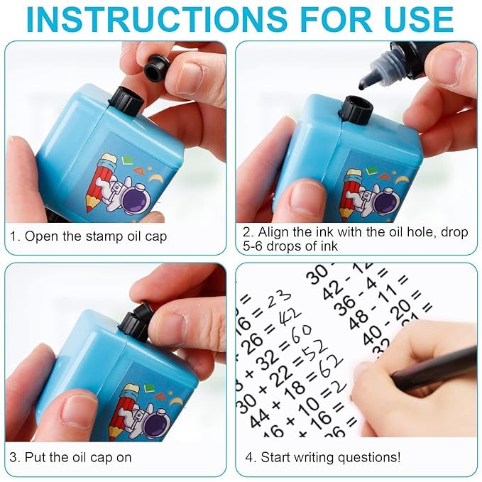 Automatic Math Problem Roller Stamp