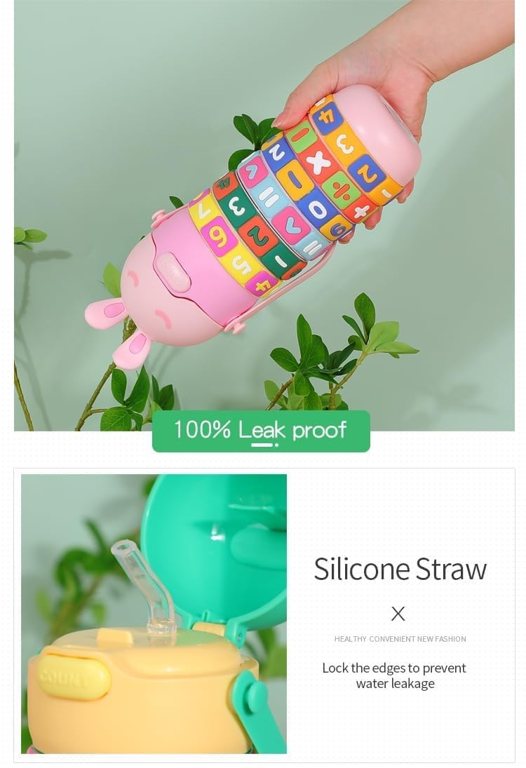 Educational Math Roller Water Bottle