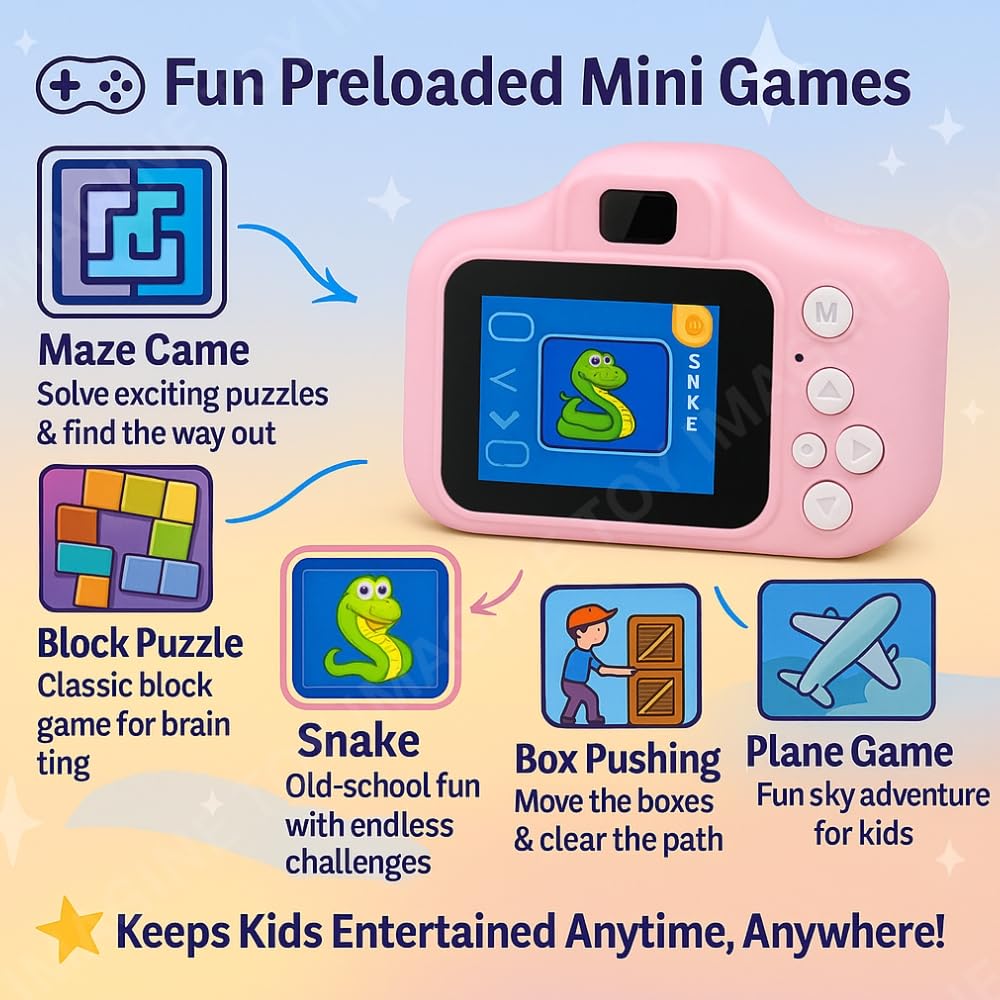 Kids Digital Camera with HD Lens & LCD Screen