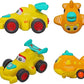 Cute Push-and-Go Vehicle Toy Set