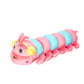 Soft & Long Pink and Blue Caterpillar Plush Toy