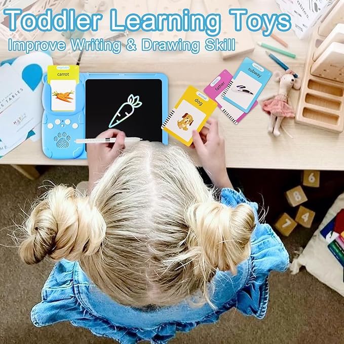 Educational Drawing Tablet & Flashcard Learning System