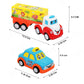 Set of 5 Cute Cartoon Vehicles | Push-and-Go Toy
