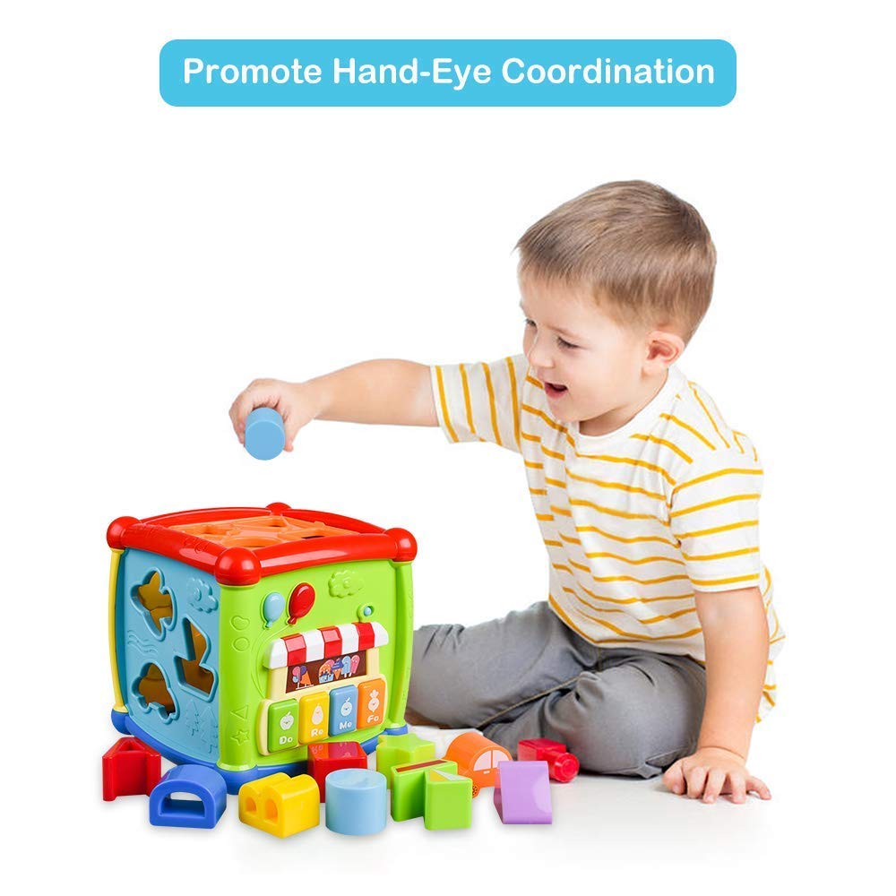 Interactive Multi-Activity Cube – 6-Sided Educational Learning Toy