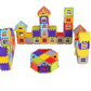 Colorful Castle & House Building Blocks Set