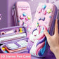 Magical Pink Unicorn 3D Stereo Pen Case