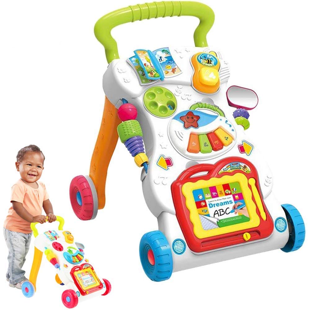 2-in-1 Sit-to-Stand Baby Walker