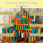 Colorful Wooden Building Blocks Set