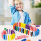 Colorful Wooden Building Blocks Set