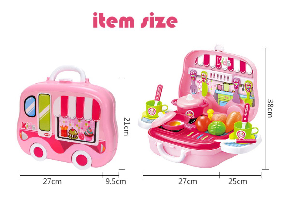 Portable 2-in-1 Kids Kitchen Suitcase