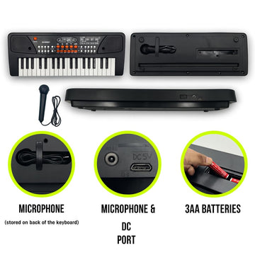 Kids Musical Keyboard Piano with Mic