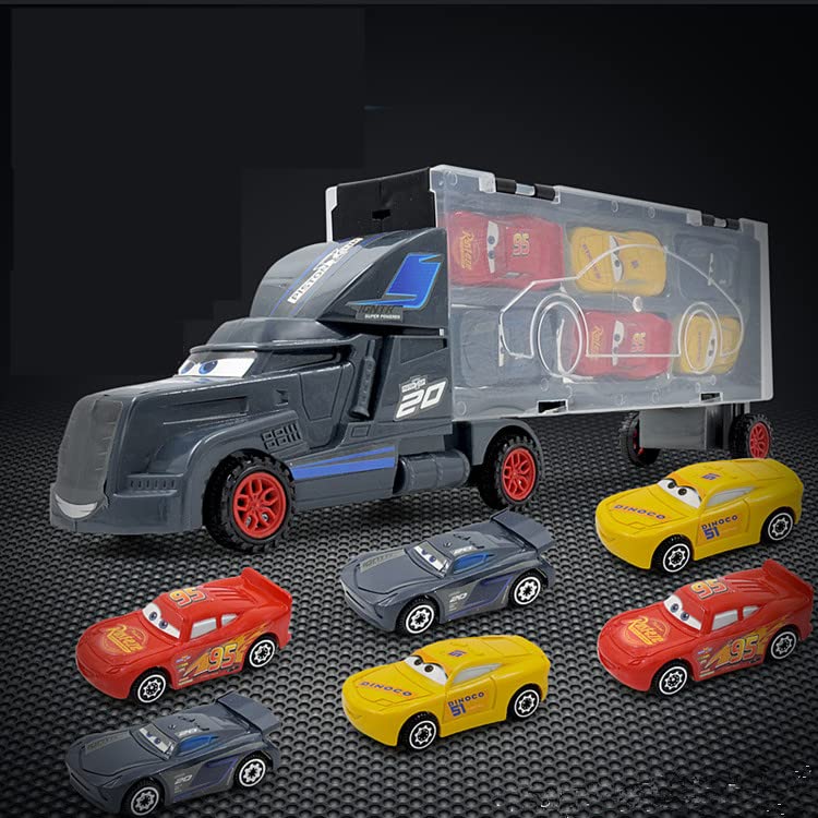 Truck Hauler + 6 Mini Car Set