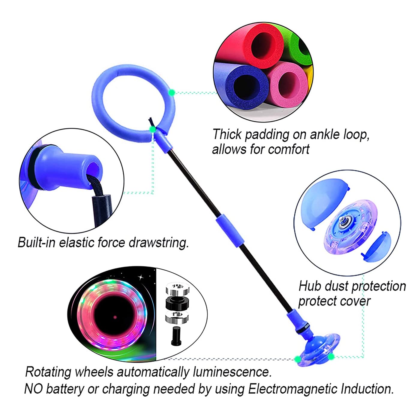 LED Flash Jumping Skip Ball for Kids